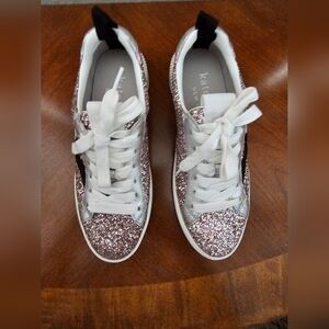 Kate Spade Pink Glitter Sneakers